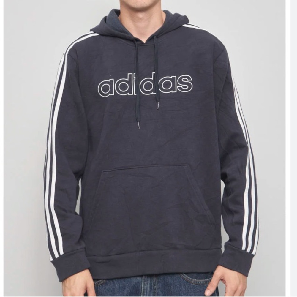Adidas Men’s Hoodie, Navy Blue | Size 2XL EUC